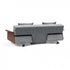 Long Horn Deluxe Excess Sofa Bed with Armrests / 245x114cm